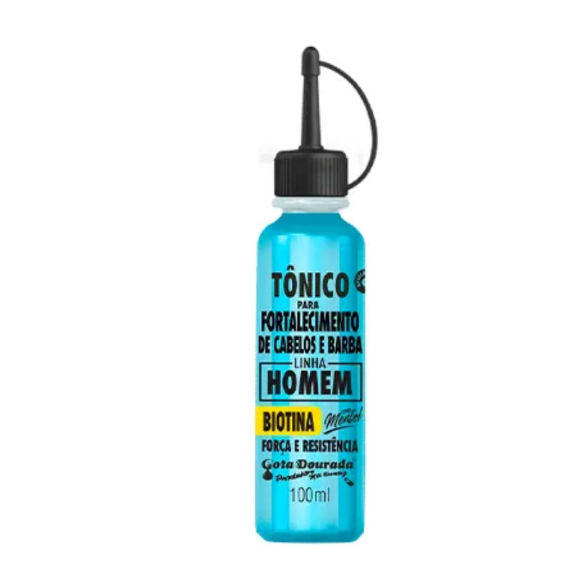 TÔNICO CAPILAR GOTA DOURADA HOMEM BIOTINA 100ML