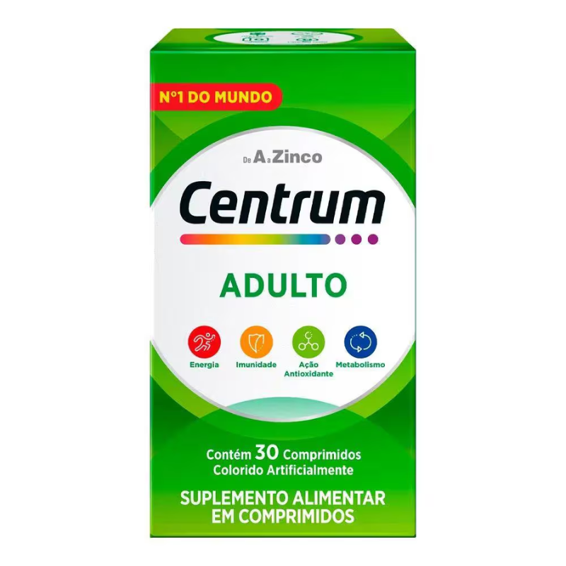 CENTRUM DE A A ZINCO - COM 30 COMPRIMIDOS