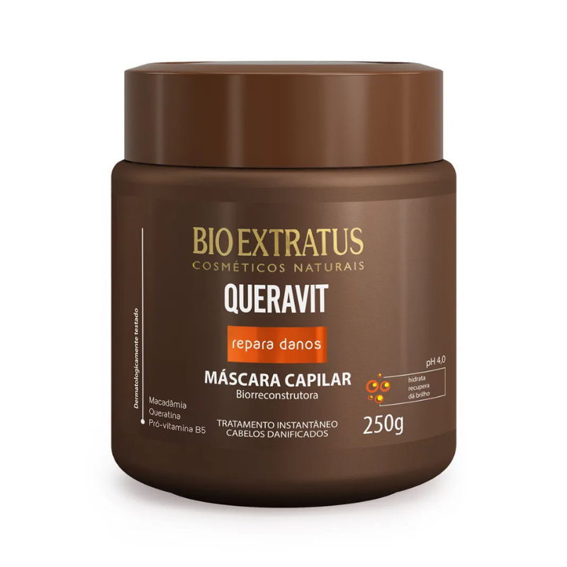 MÁSCARA CAPILAR BIO EXTRATUS QUERAVIT REPARA DANOS 250ML