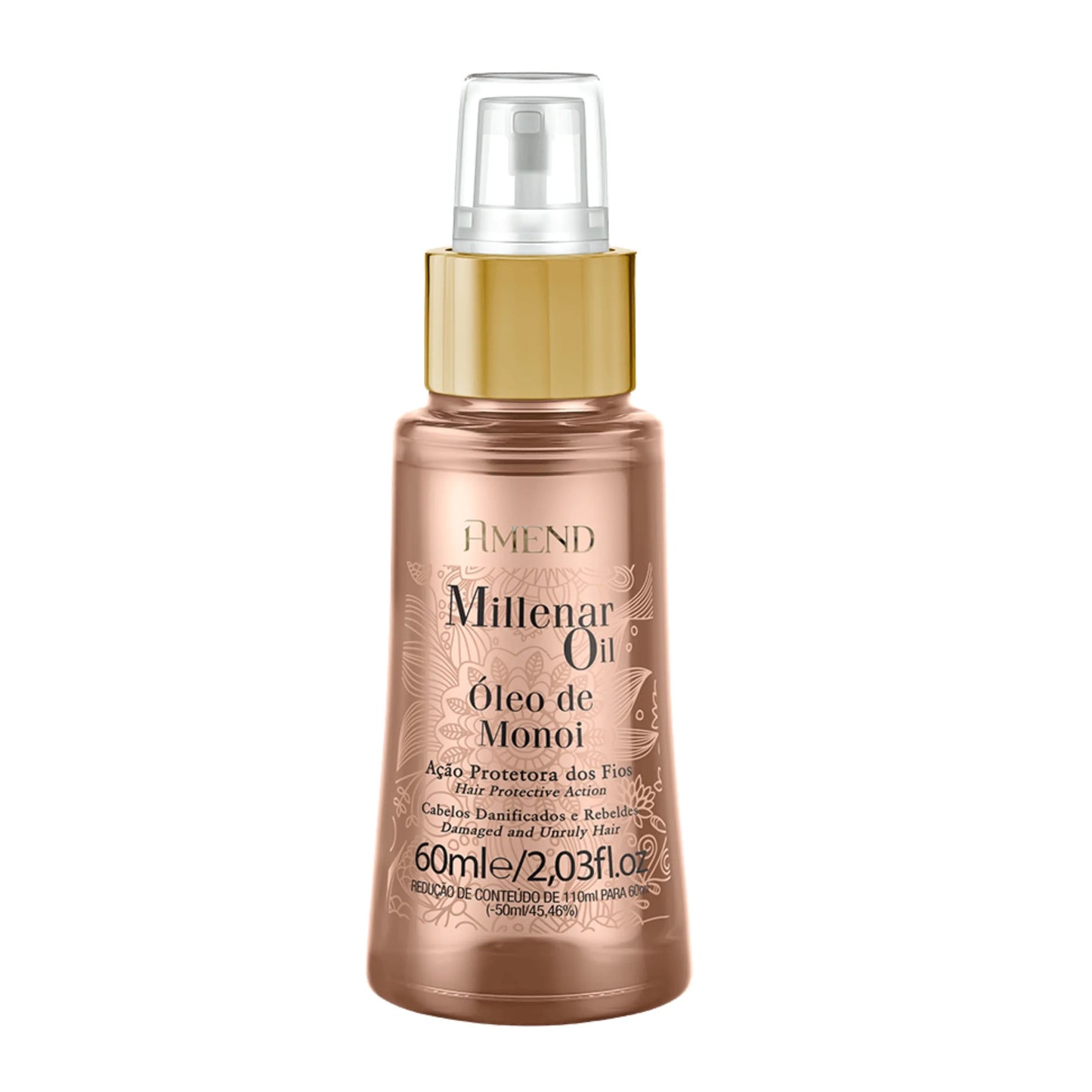 ÓLEO CAPILAR AMEND MILLENAR OIL ÓLEO DE MONOIL 60ML