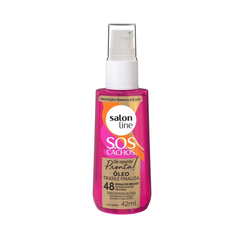 ÓLEO CAPILAR SALON LINE S.O.S CACHOS DE REPENTE PRONTA! 42ML