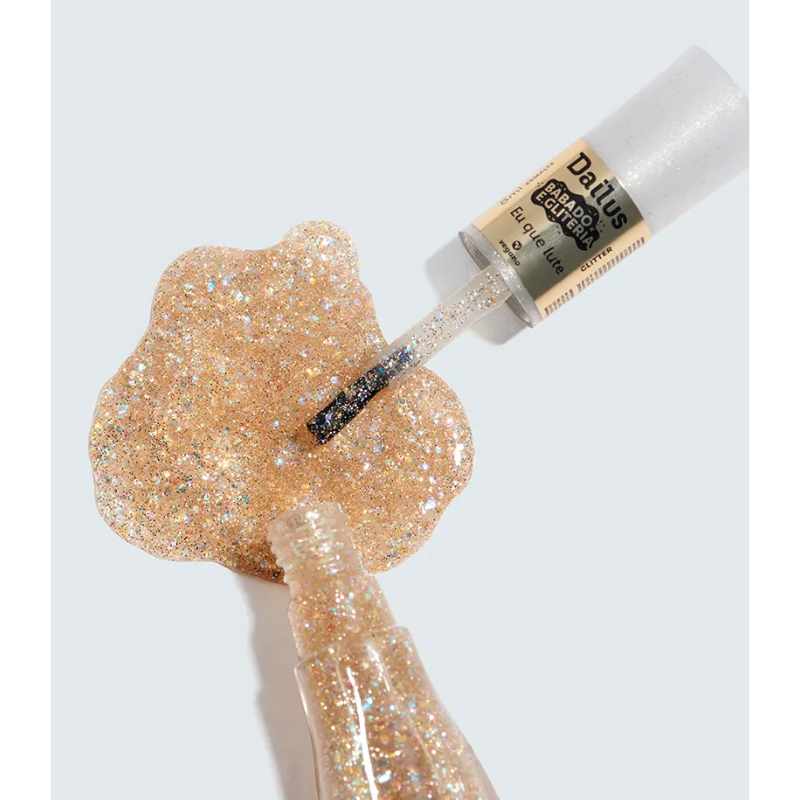 ESMALTE DAILUS GLITTER BABADO E GLITERIA EU QUE LUTE 8ML