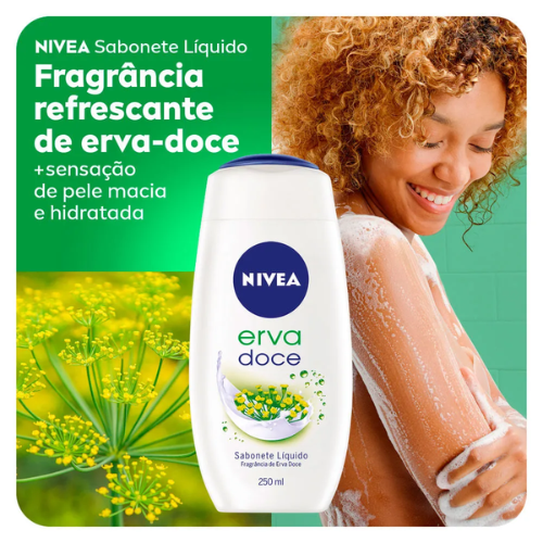 SABONETE LÍQUIDO NIVEA ERVA DOCE 250ML