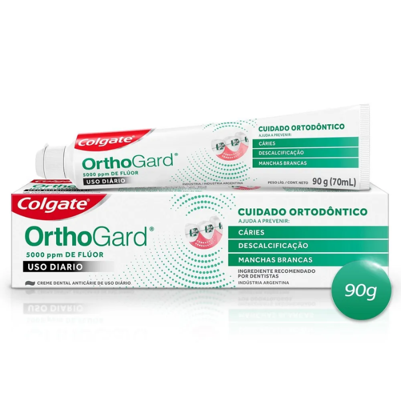 CREME DENTAL COLGATE ORTHOGARD 5000 PPM DE FLÚOR 90G
