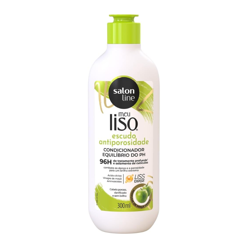 CONDICIONADOR SALON LINE MEU LISO ESCUDO ANTIPOROSIDADE 300ML