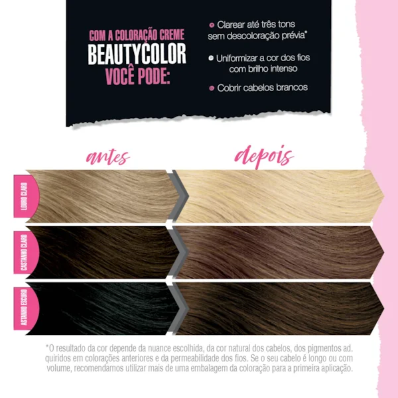 KIT TINTA CAPILAR BEAUTYCOLOR 12.0 LOURO MUITO CLARO ESPECIAL