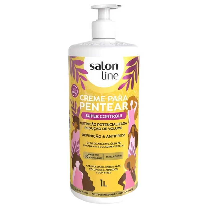 CREME PARA PENTEAR SALON LINE SUPER CONTROLE 1L