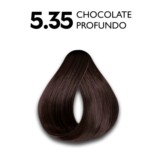 TINTA CAPILAR HASKELL EXCLLUSIV COLOR PRATIC 5.35 CHOCOLATE PROFUNDO