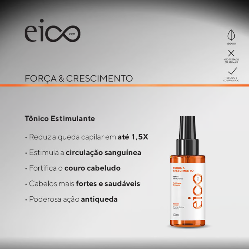 TÔNICO CAPILAR EICO PRO FORÇA & CRESCIMENTO 100ML
