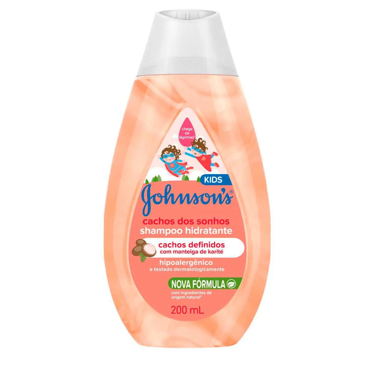 SHAMPOO JOHNSONS BABY CACHO DOS SONHOS COM MANTEIGA DE KARITÉ 200ML