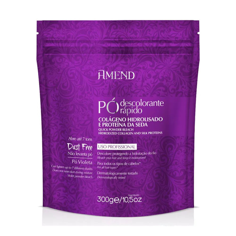 PÓ DESCOLORANTE AMEND COLÁGENO HIDROLISADO PROTEÍNA DA SEDA 300G