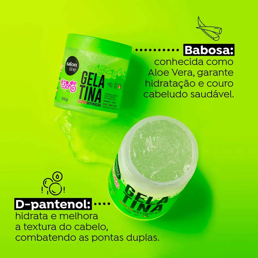 GELATINA CAPILAR SALON LINE SUPER DEFINIÇÃO 550G