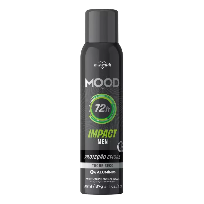 DESODORANTE MOOD AEROSOL IMPACT MEN 72H 150ML