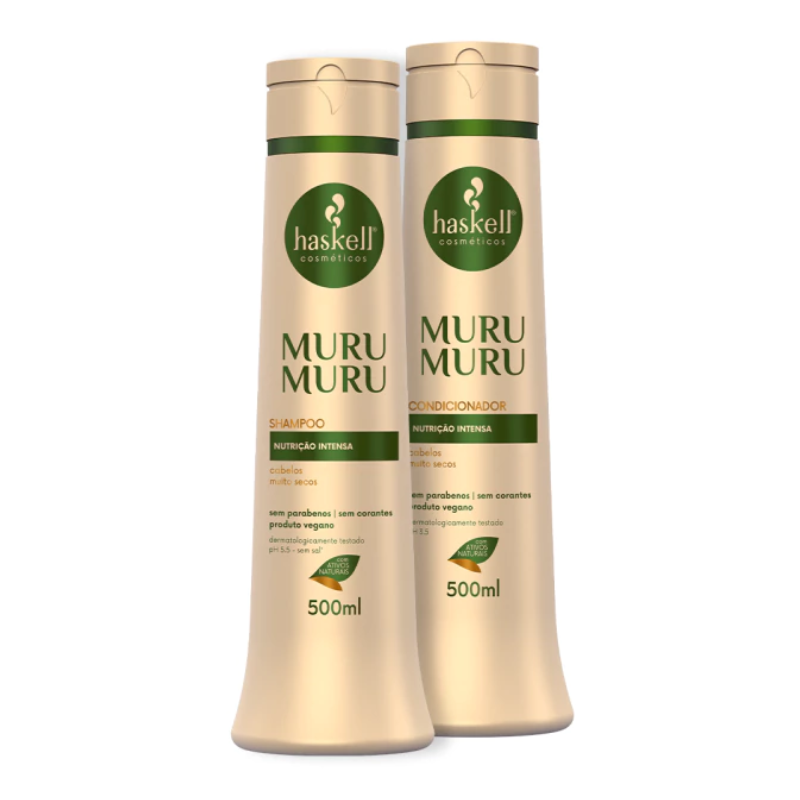 KIT HASKELL SHAMPOO 500ML+ CONDICIONADOR 500ML MURUMURU NUTRIÇÃO INTENSA
