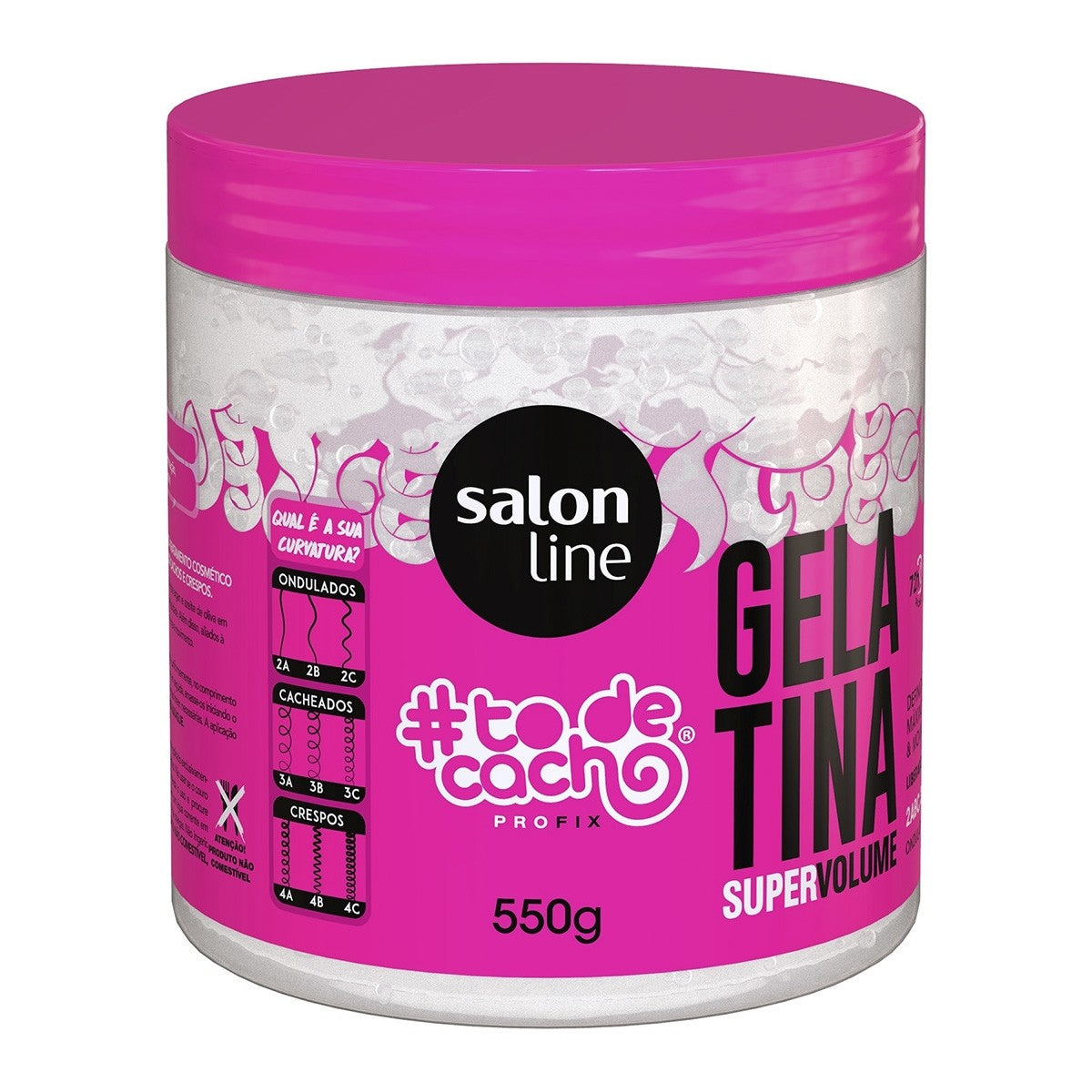 GELATINA CAPILAR SALON LINE SUPER VOLUME 550G