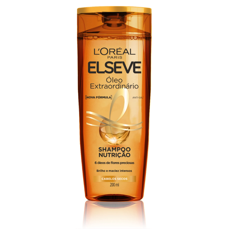 SHAMPOO ELSEVE ÓLEO EXTRAORDINÁRIO NUTRIÇÃO 200ML