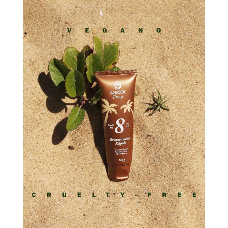 BRONZEADOR ANASOL RÁPIDO LOÇÃO FPS 8 120G