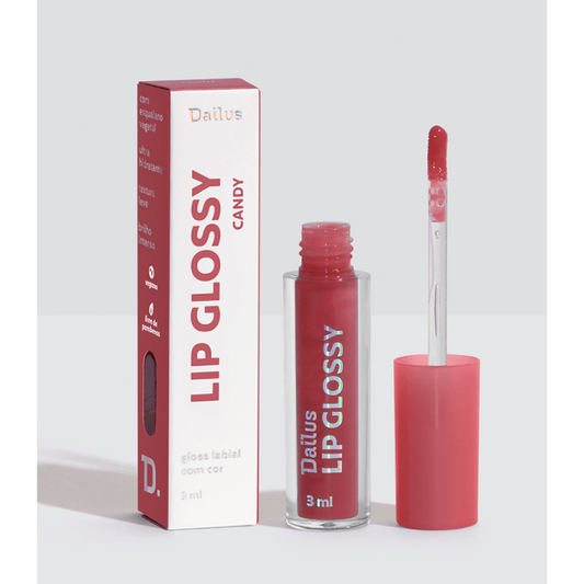 GLOSS LABIAL DAILUS LIP GLOSSY CANDY COM COR 3ML