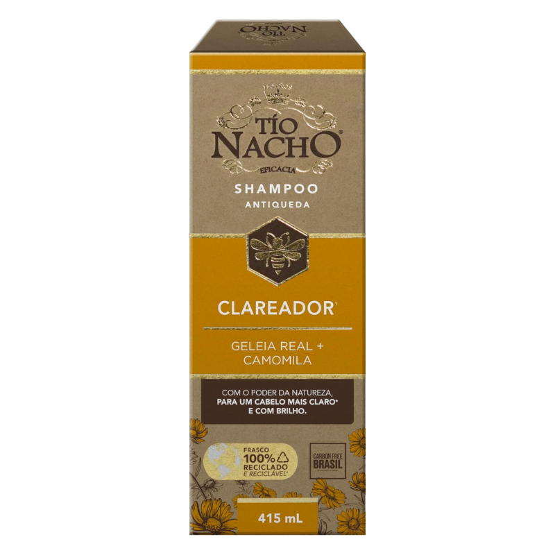 SHAMPOO TÍO NACHO ANTIQUEDA CLAREADOR 415ML