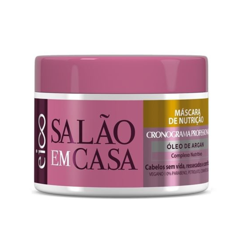 MÁSCARA CAPILAR EICO SALÃO EM CASA NUTRIÇÃO ÓLEO DE ARGAN 270G