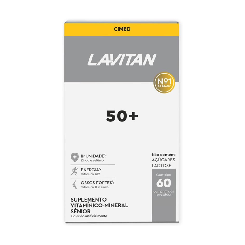 LAVITAN MULTIVITAMÍNICO 50+ COM 60 COMPRIMIDOS