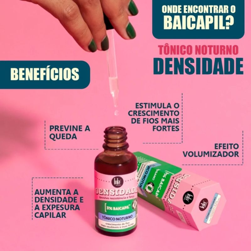 TÔNICO CAPILAR LOLA NOTURNO DENSIDADE 3% BAICAPIL 25ML
