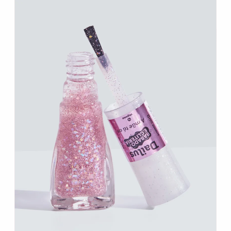 ESMALTE DAILUS GLITTER BABADO E GLITERIA A MÃE TA ON 8ML