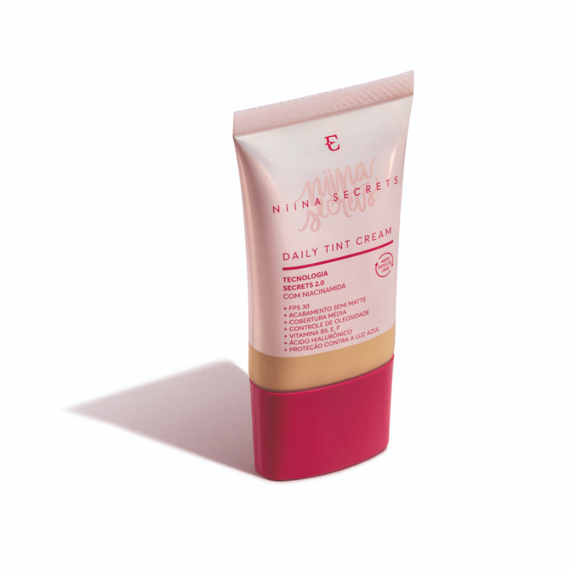 BASE LÍQUIDA NIINA SECRETS MULTIFUNCIONAL DAILY TINT CREAM SEMI MATTE COR 25 25ML