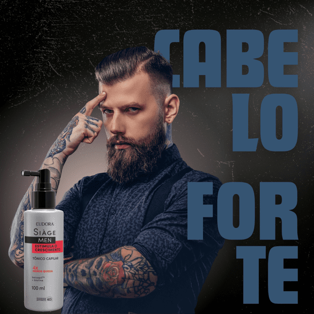 TÔNICO CAPILAR SIÀGE MEN ESTIMULA O CRESCIMENTO 100ML