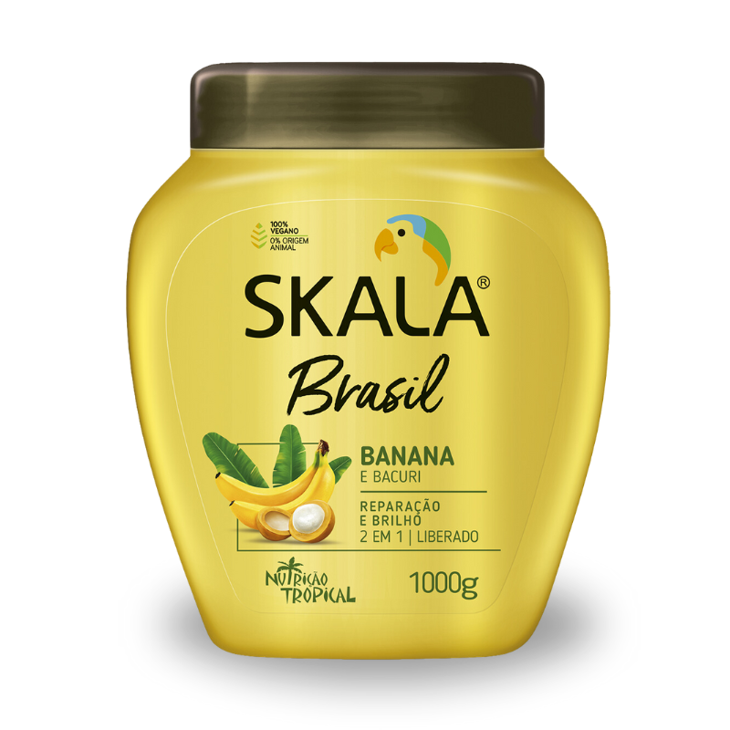 CREME CAPILAR SKALA TRATAMENTO BANANA E BACURI 2 EM 1 1KG