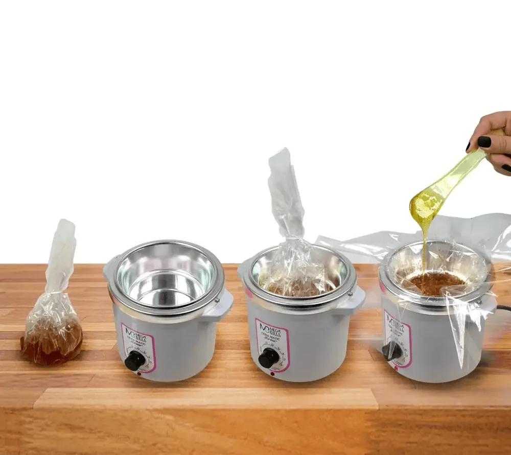 REFIL PLÁSTICO SANTA CLARA DESCÁRTAVEL COM FECHO PARA AQUECEDOR DE CERA 6 UNIDADES