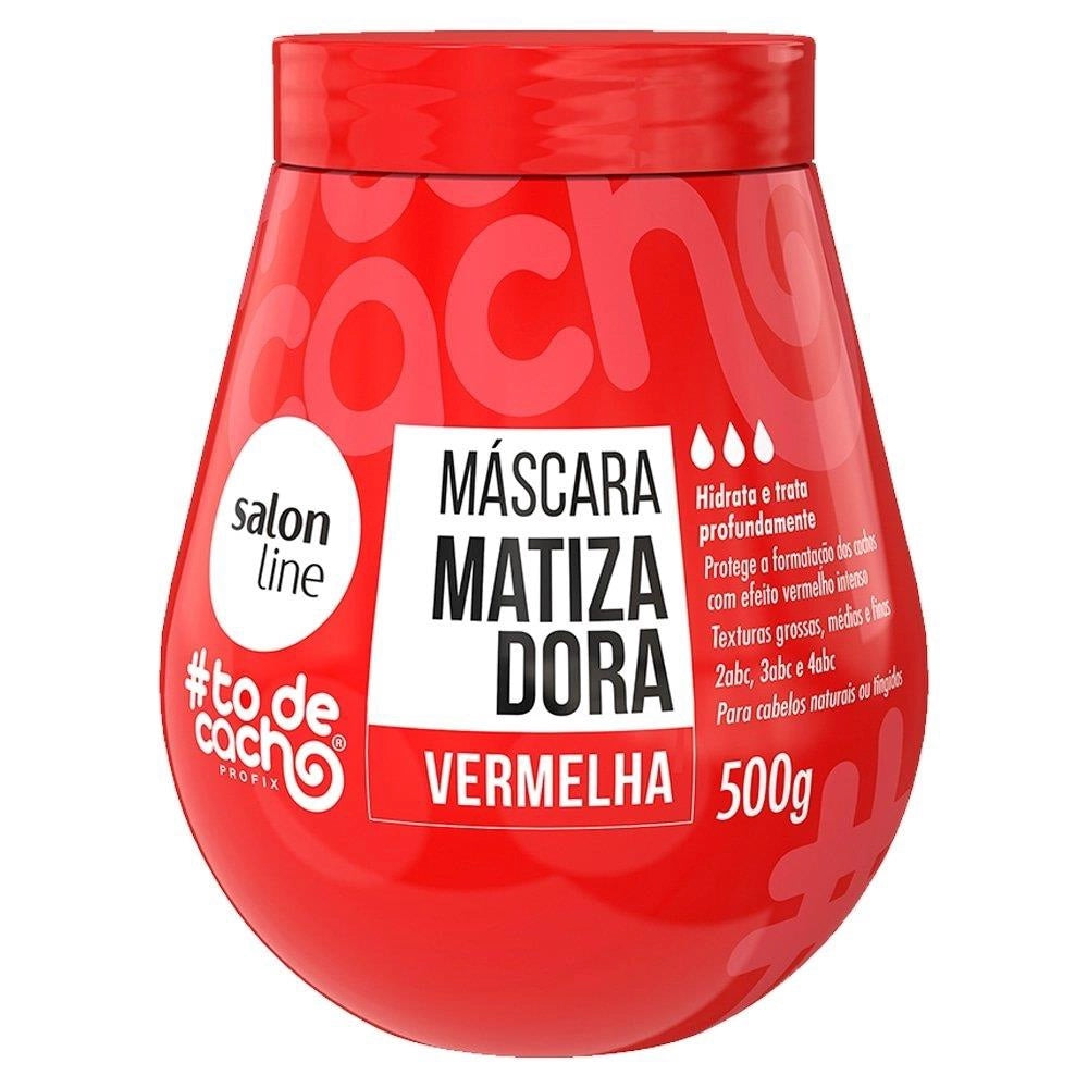 MÁSCARA MATIZANTE SALON LINE TRATAMENTO VERMELHO 500G