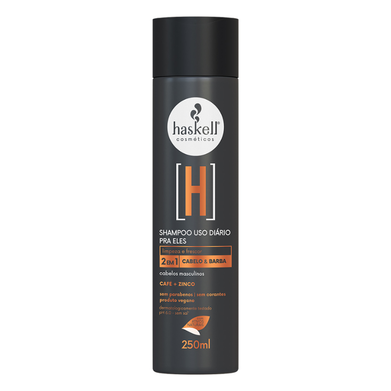 SHAMPOO HASKELL H CABELO & BARBA 2 EM 1 250ML