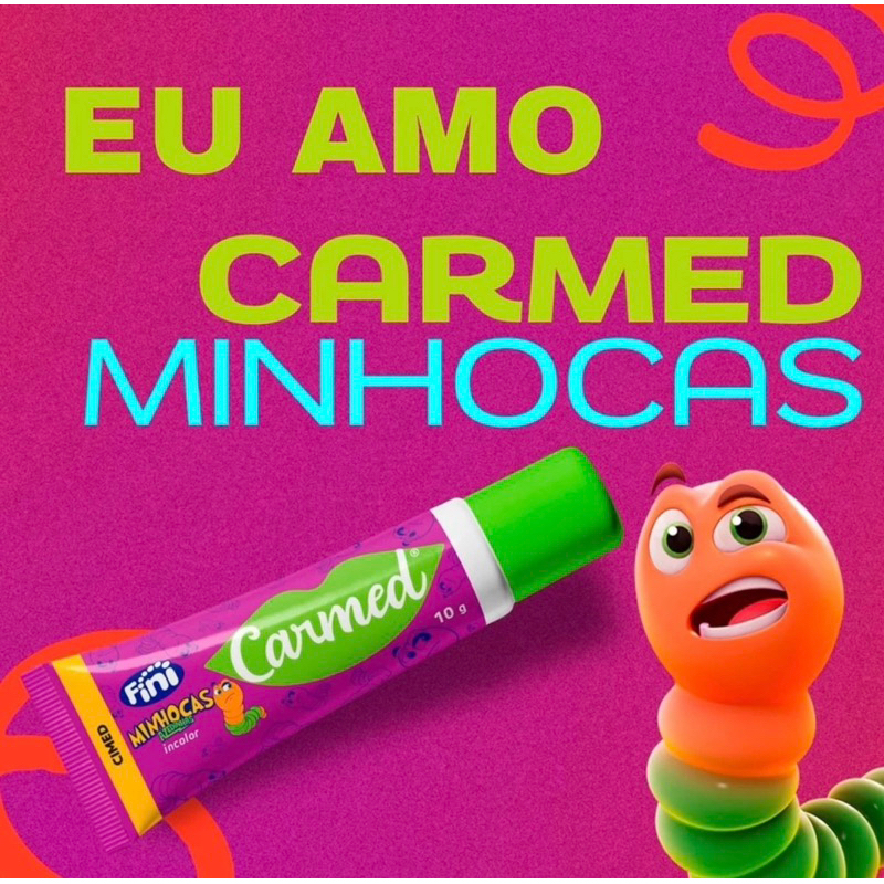 HIDRATANTE LABIAL CARMED FINI MINHOCAS AZEDINHAS INCOLOR 10G