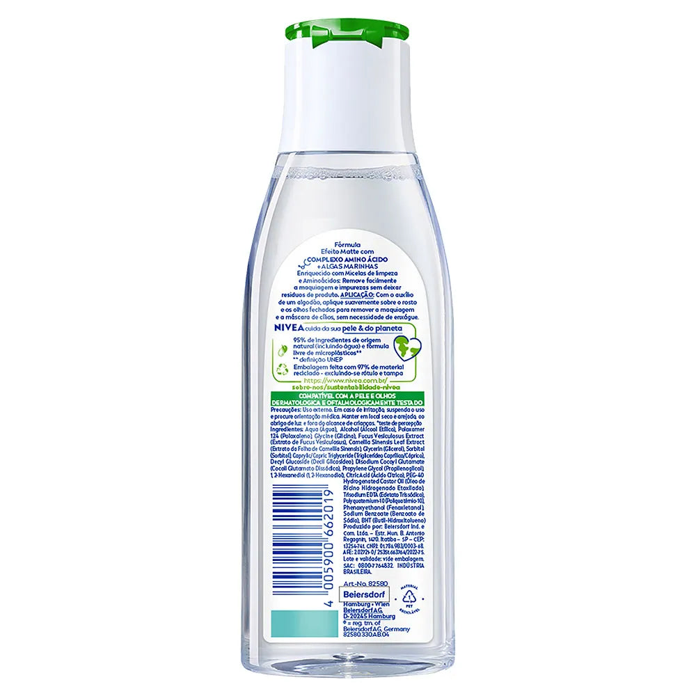 ÁGUA MICELAR NIVEA EFEITO MATTE 7 EM 1 200ML