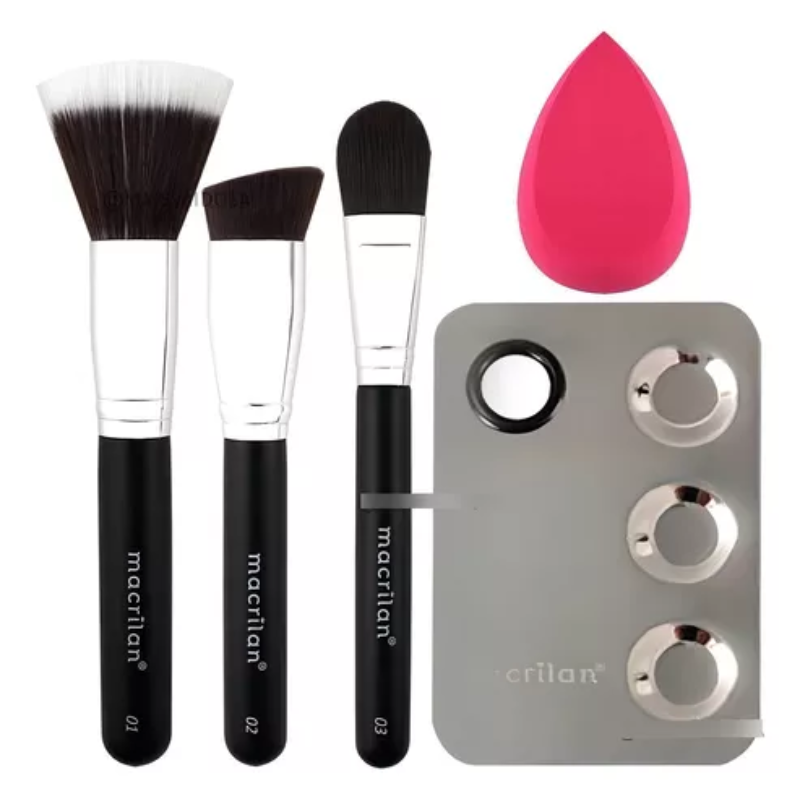 KIT MAQUIAGEM MACRILAN GET STARTED KP10-1 5 UNIDADES