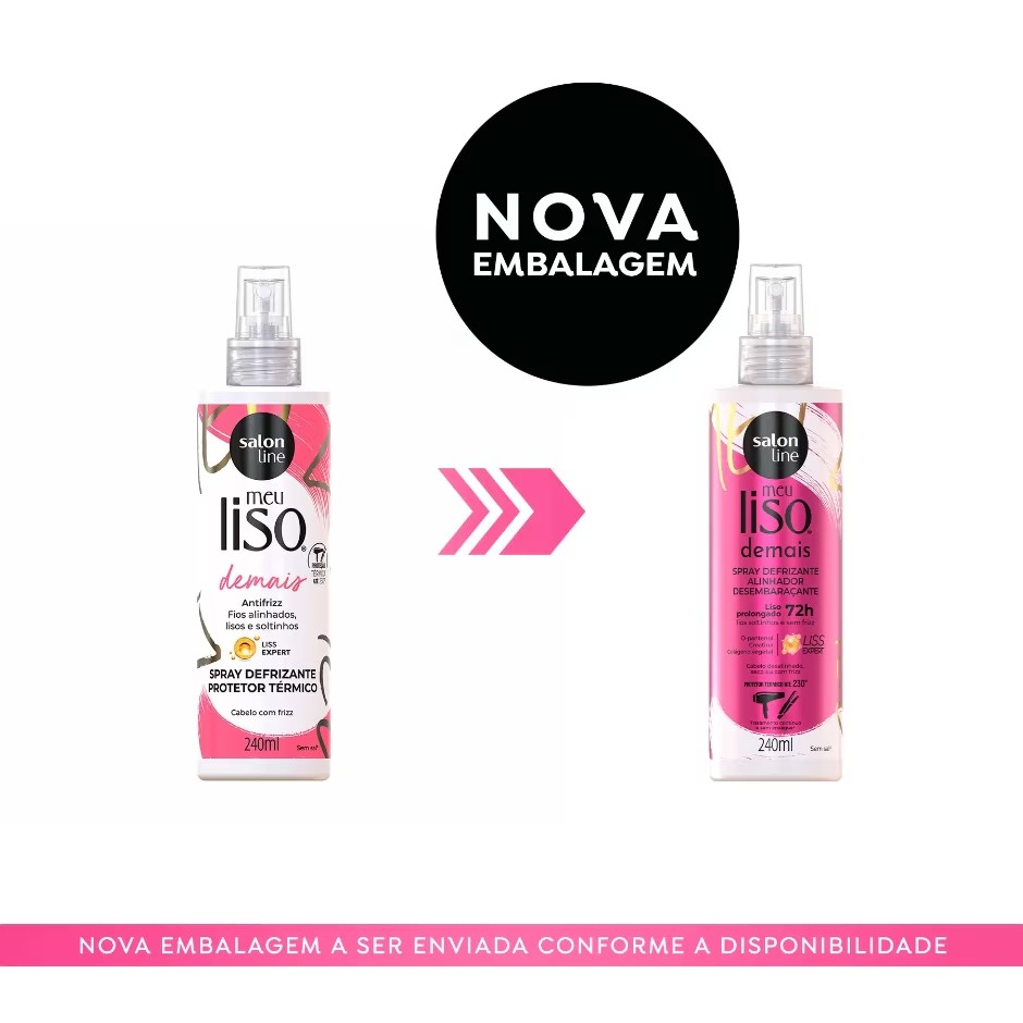 SPRAY DEFRIZANTE SALON LINE MEU LISO DEMAIS ALINHADOR DESEMBARAÇANTE 240ML
