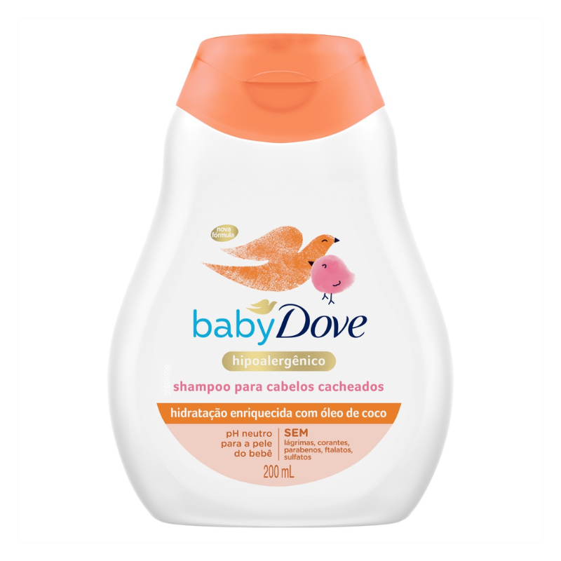 SHAMPOO DOVE BABY CACHOS ÓLEO DE COCO 200ML