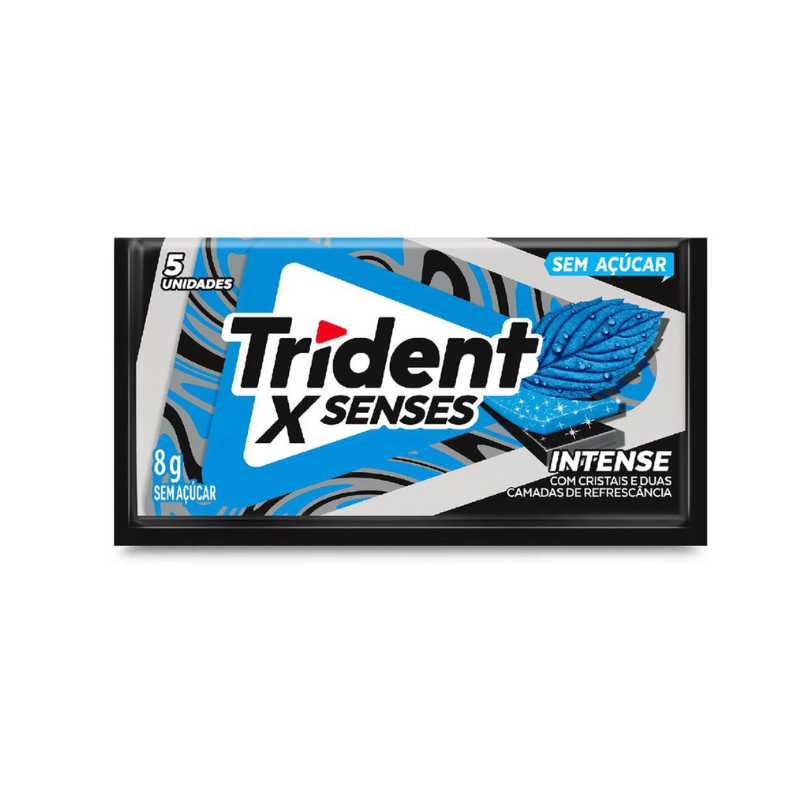 GOMA DE MASCAR TRIDENT X SENSES INTENSE 8G 5UN – FarMake