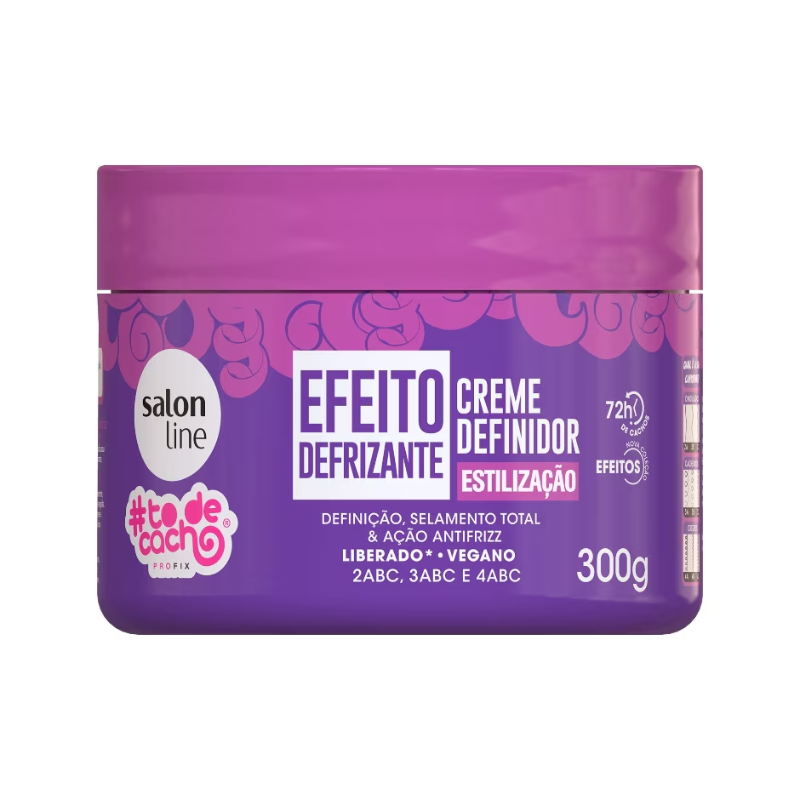 CREME SALON LINE DEFINIDOR EFEITO DEFRIZANTE ESTILIZAÇÃO 300G