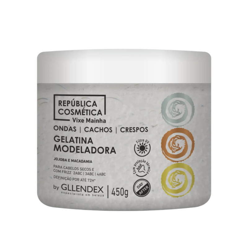GELATINA MODELADORA CAPILAR GLLENDEX VIXE MAINHA ONDAS CACHOS