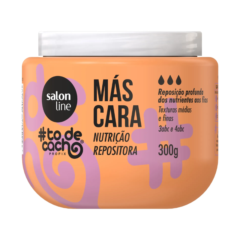 MÁSCARA CAPILAR SALON LINE #TODECACHO NUTRIÇÃO REPOSITORA 300G