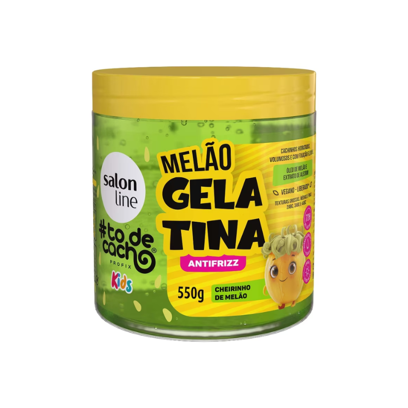 GELATINA CAPILAR SALON LINE MELÃO ANTIFRIZZ 550G