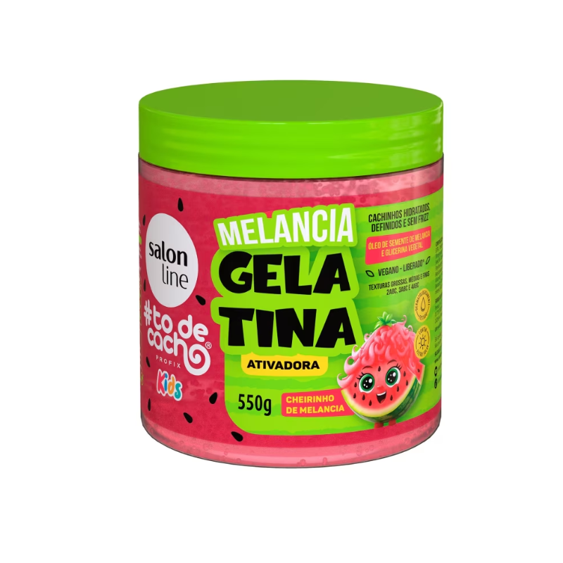 GELATINA CAPILAR SALON LINE ATIVADORA MELANCIA 550G