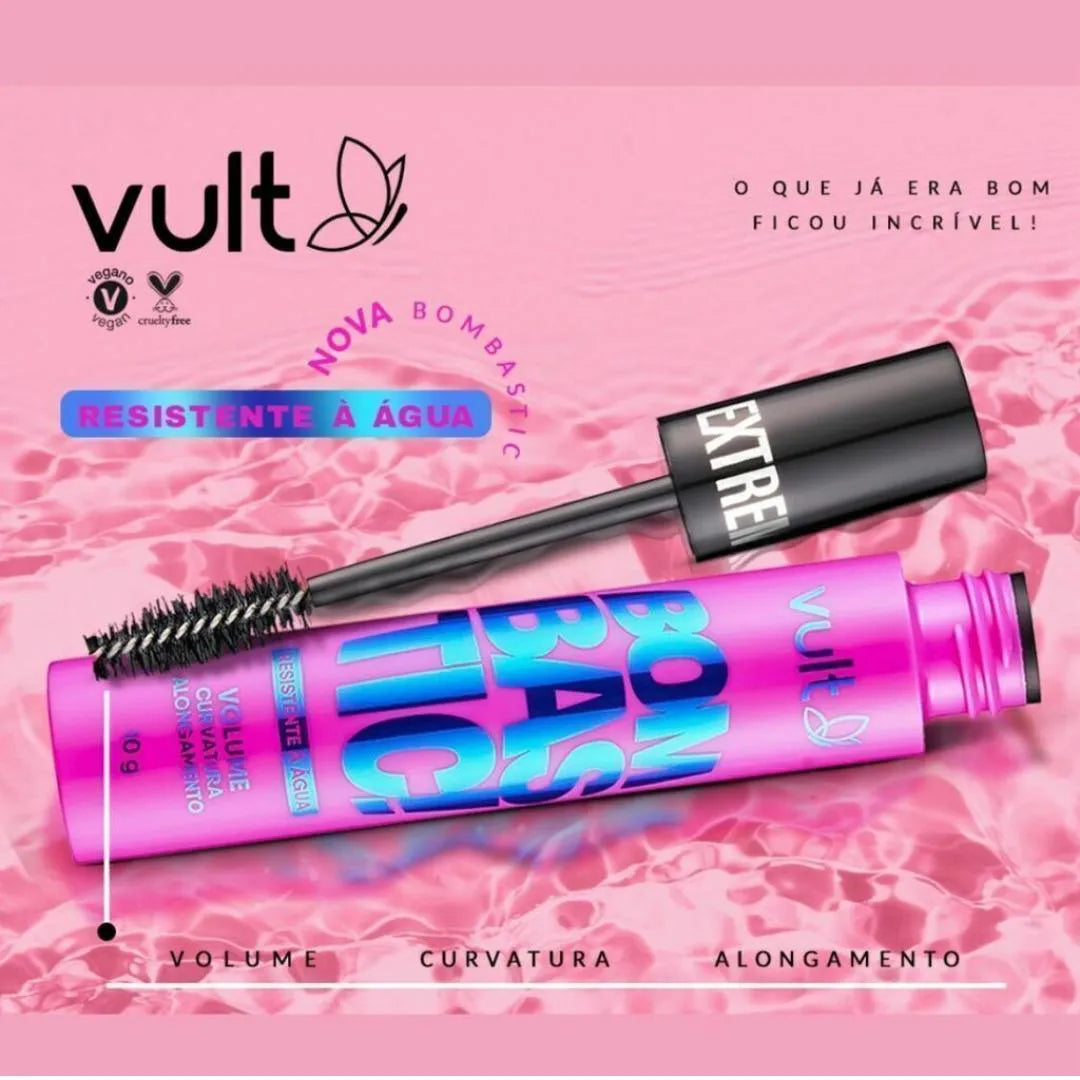 MÁSCARA DE CÍLIOS VULT EXTREME BOMBASTIC! RESISTENTE À ÁGUA 10G