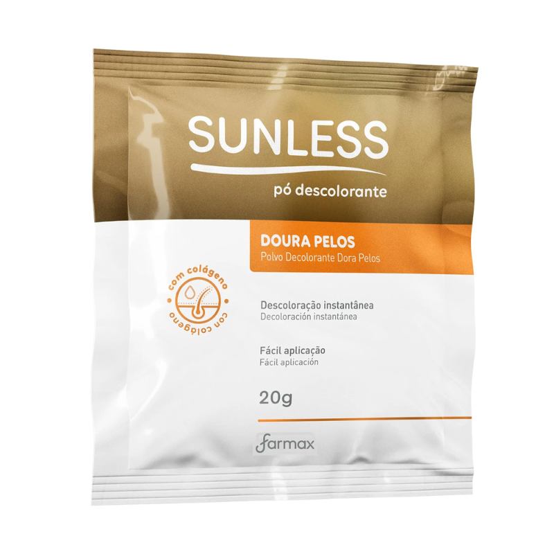 PÓ DESCOLORANTE FARMAX SUNLESS DOURA PELOS 20G