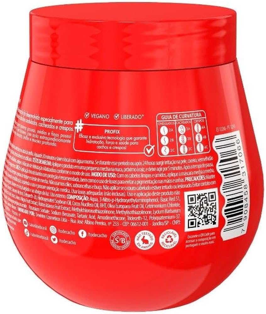 MÁSCARA MATIZANTE SALON LINE #TODECACHO VERMELHA 300G