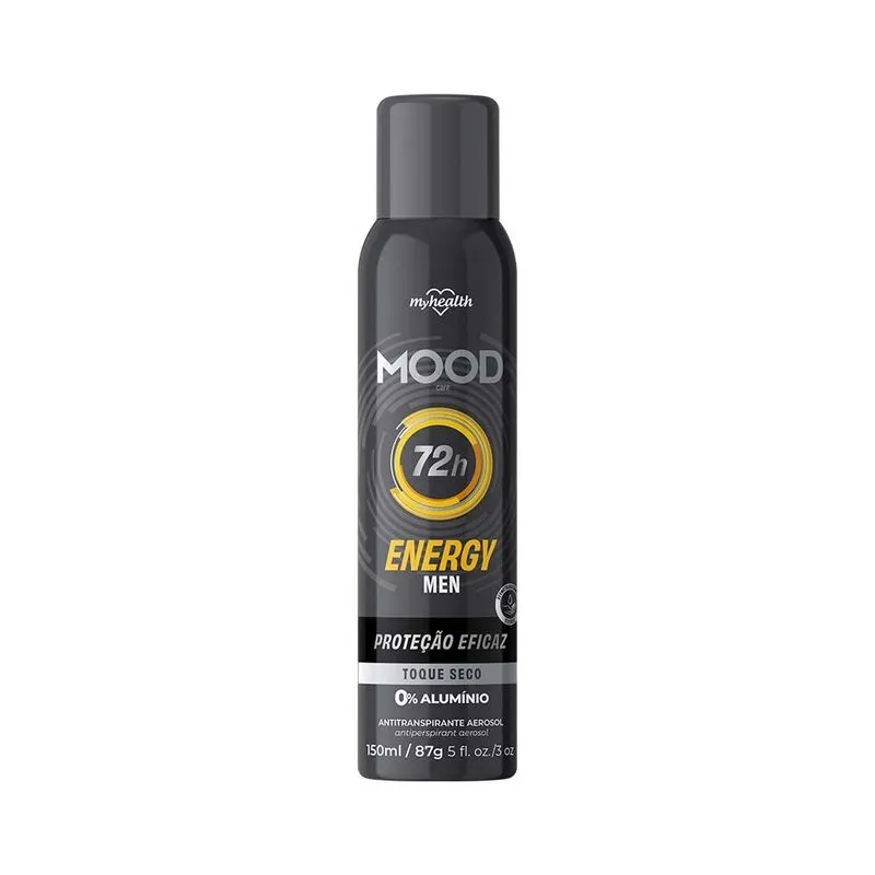 DESODORANTE MOOD AEROSSOL ENERGY MEN 72H 150ML