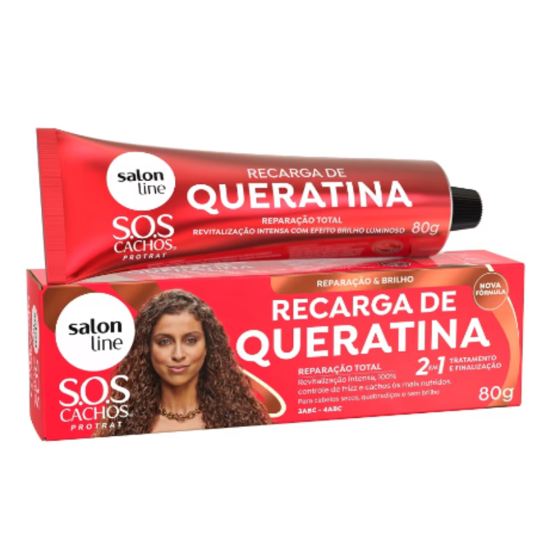 CREME SALON LINE SOS CACHOS RECARGA DE QUERATINA 80G