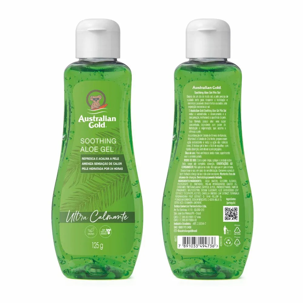 GEL AUSTRALIAN GOLD PÓS-SOL SOOTHING ALOE GEL ULTRA CALMANTE 125G